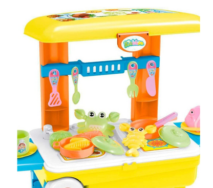 Cocina Infantil 2 En 1 En Maleta Con Ruedas Y Asa Extensible Agregar a favoritos