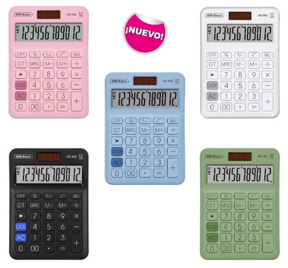 Calculadora de escritorio 12 digitos Offi-esco Oe-962 Azul