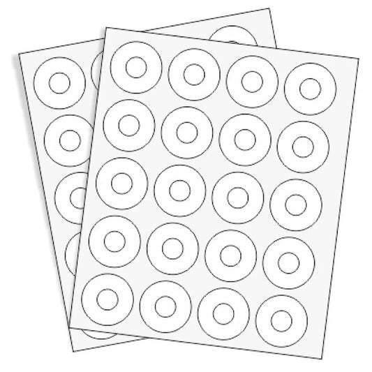 Refuerzo Adhesivo Irrompible Circular Blanco paquete x 500 Pcs
