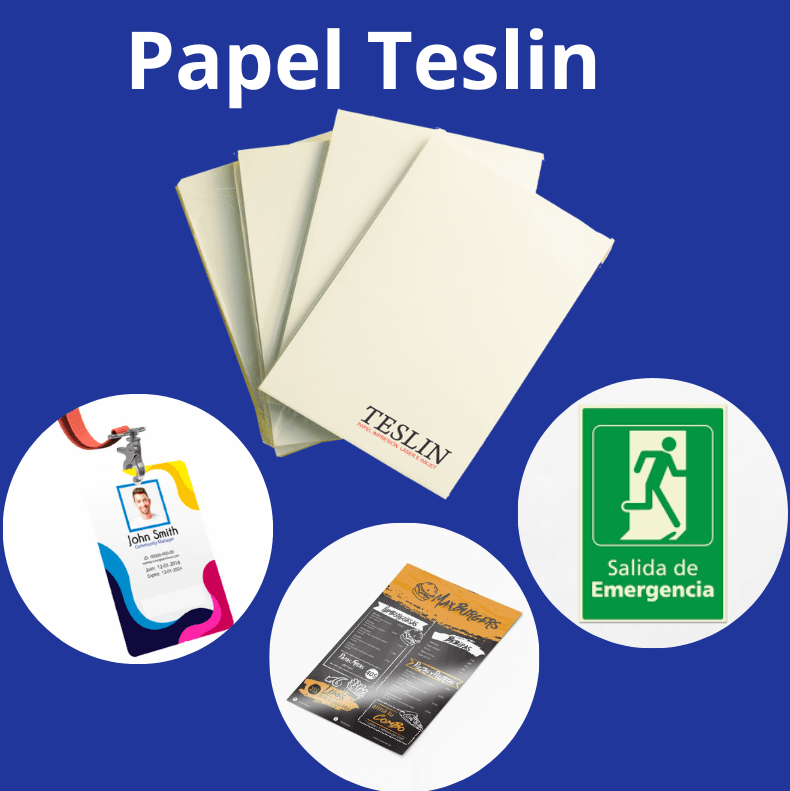 Papel Teslin Inkjet Inyeccion Carta Para Carnets X10 Hojas