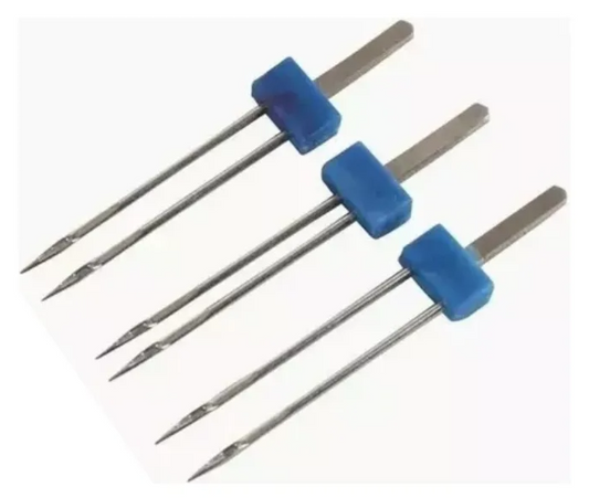 Pack X3 De Agujas Gemelas Para Acabados Profesionales