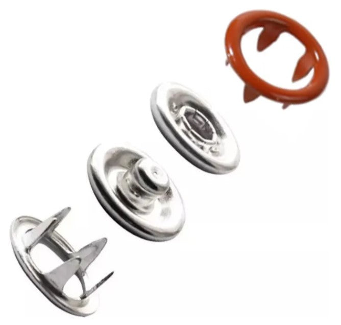 Troquel Para Broches Presión Metalicos 9.5mm Escobil X2 Pzs