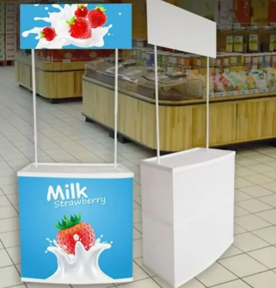 Stand Portatil Counter Para Exhibiciones Ferias Con Maletin