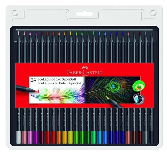 Lápices De Colores Faber-castell Supersoft X 24
