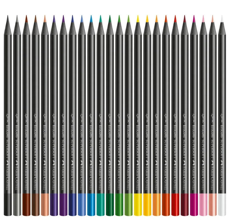 Lápices De Colores Faber-castell Supersoft X 24