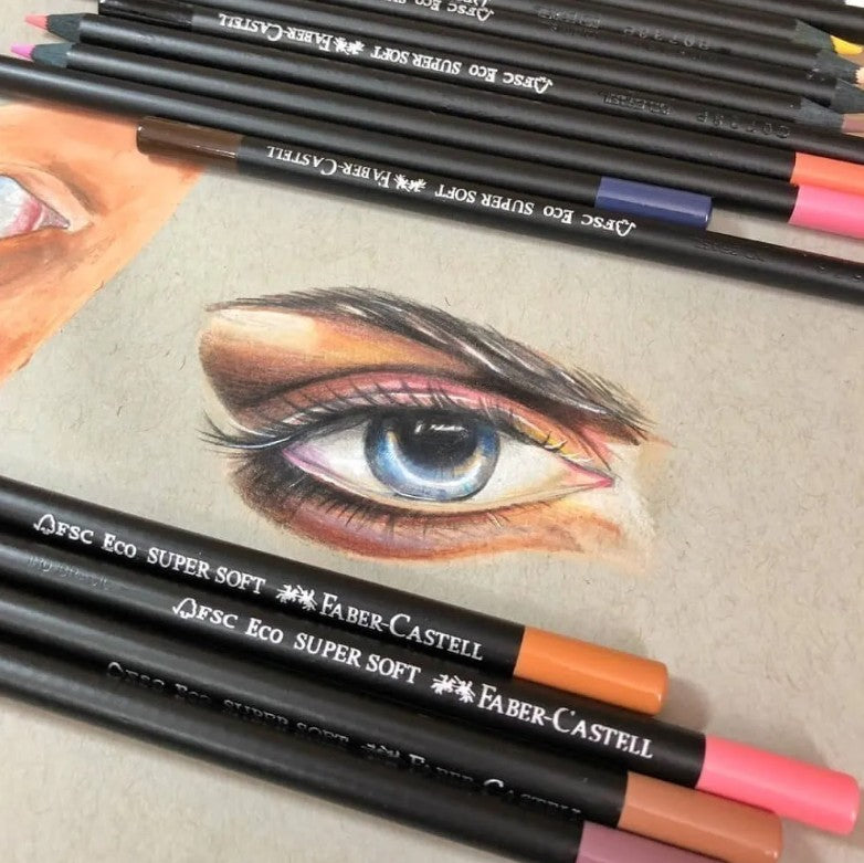 Lápices De Colores Faber-castell Supersoft X 24