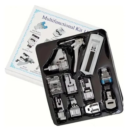 Kit Pies Prensatelas Máquina Coser Familiar X 11 Psz