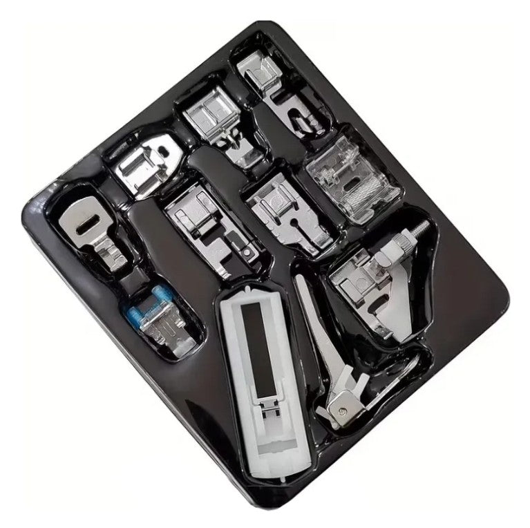 Kit Pies Prensatelas Máquina Coser Familiar X 11 Psz