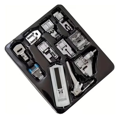 Kit Pies Prensatelas Máquina Coser Familiar X 11 Psz
