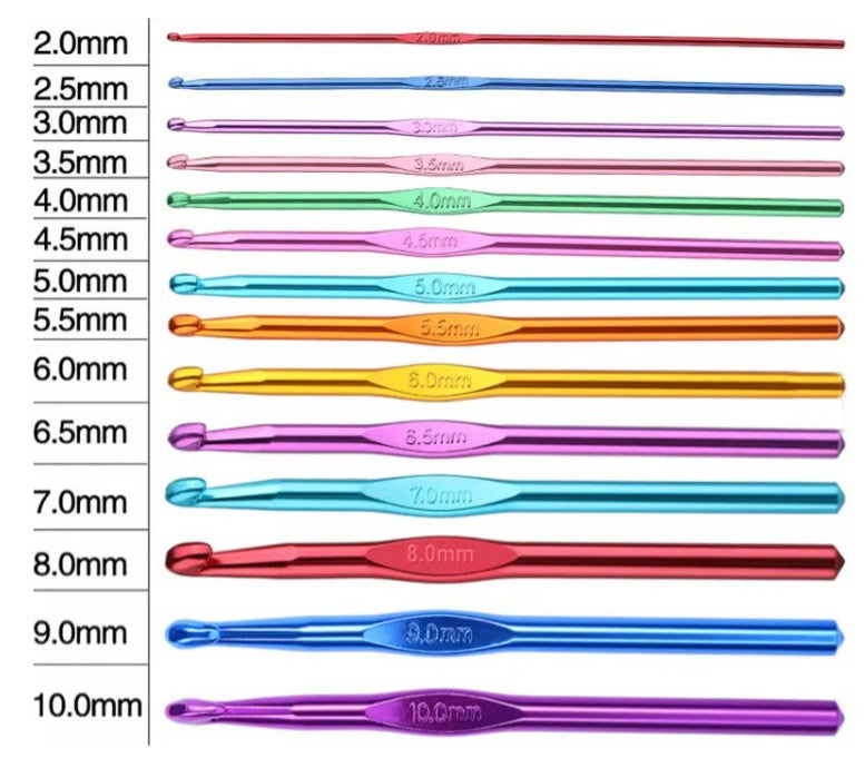 Kit Crochet Bordado A Mano Portatil 52 Psz