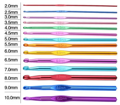 Kit Crochet Bordado A Mano Portatil 52 Psz