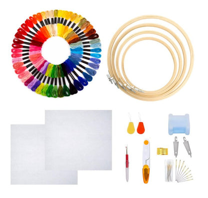 Kit Completo Bordado Punto De Cruz X 104 Piezas