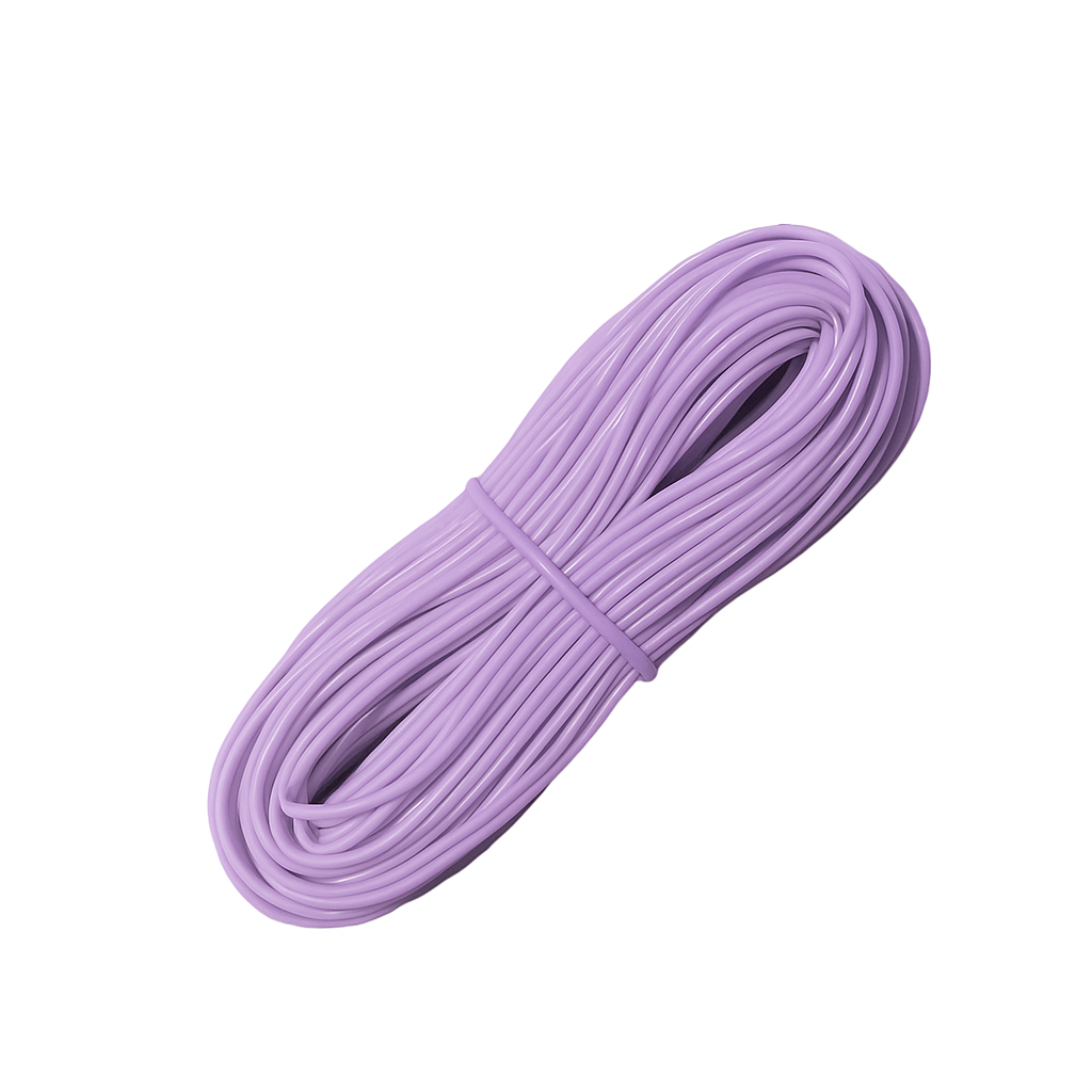 Madeja Mimbre Cordón Tubo Plástico Pvc Para Tejer X 40metros Lila