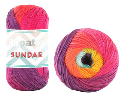 Lana Papatya Sundae 100% Acriica Tejido Ovillo 100g X 320 Mt