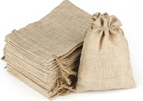 Bolsas Costales Yute Con Cordón Dulcero Regalo 9x14cm X50und Default Title