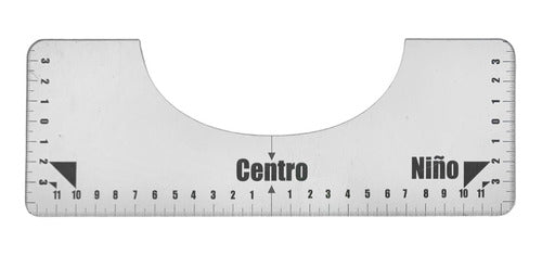 Kit De 4 Reglas Guia T-shirt Camiseta Acrílico Transparente