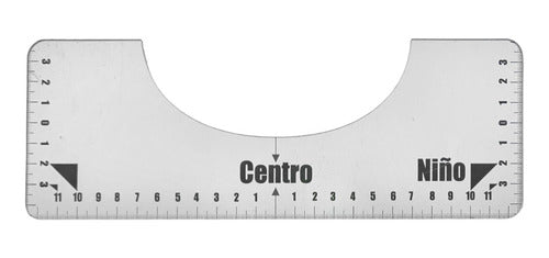 Kit De 4 Reglas Guia T-shirt Camiseta Acrílico Transparente