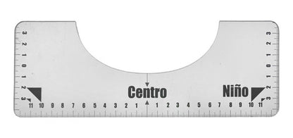 Kit De 4 Reglas Guia T-shirt Camiseta Acrílico Transparente