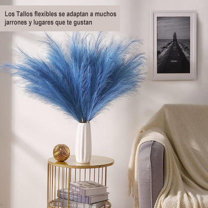Pampas Decoración 5 Tallos Plantas Artificiales Ramo 80cm