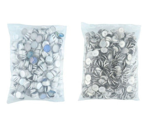 Casquetes Metalicos Para Forrar Boton  #24    X 100 Unidades