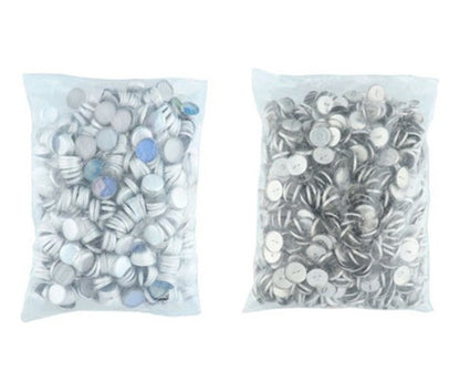 Casquetes Metalicos Para Forrar Boton  #24    X 100 Unidades