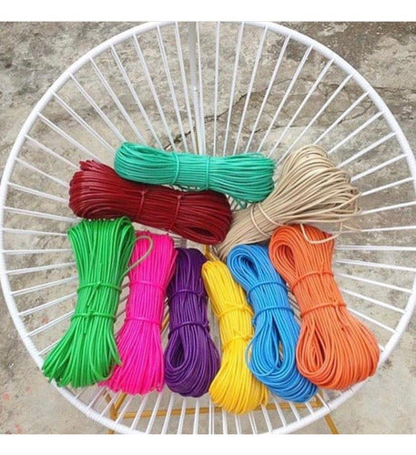 Madeja Mimbre Tubo Plastico Pvc Para Tejer 6 Und X 240m