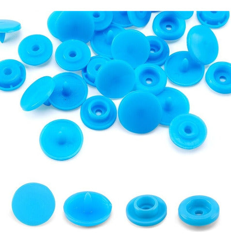 Broches Plasticos 12mm A Presión Para Ropa Colores X100 Und