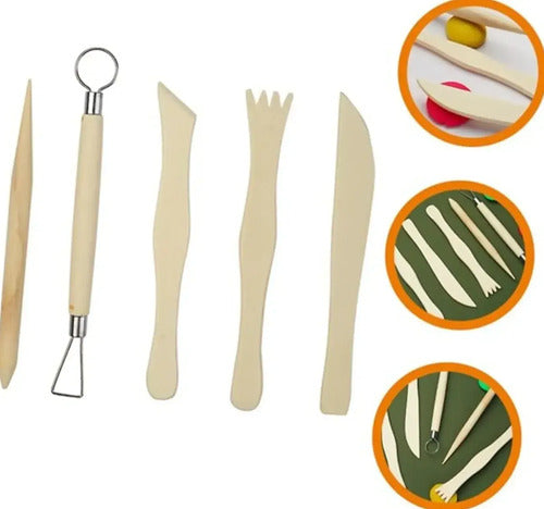 Kit De Herramientas Para Modelar Arcilla, Cerámica 5 Piezas
