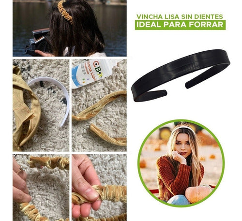 Diademas Balacas De 1 Cm Para Decorar Por 48 Unidades