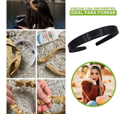 Diademas Balacas De 1 Cm Para Decorar Por 48 Unidades