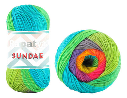 Lana Papatya Sundae 100% Acriica Tejido Ovillo 100g X 320 Mt