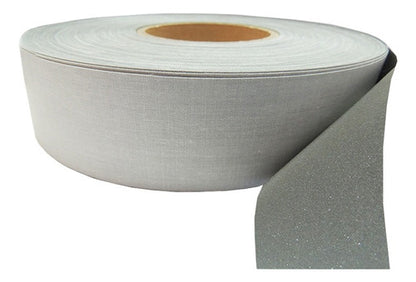 Cinta Reflectiva Gris Para Confeccion Con Base 2.5 Cms X 10m