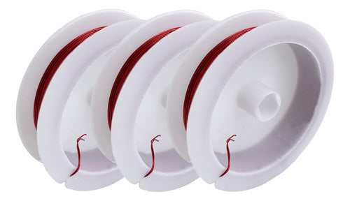 Rollo Alambre Acero Color Oro 50 Metros De Cal 0.4mm. 3und
