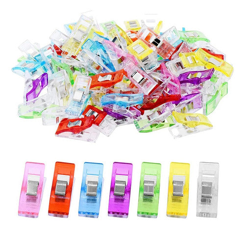 Ganchos Clips Pinza Costura Confeccion Manualidades X 100und