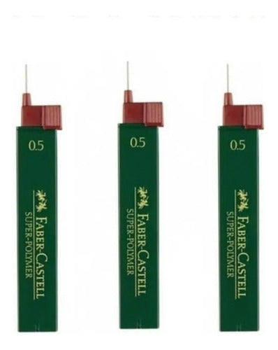 Mina Portaminas Faber Castell 0.5mm 2b X 12 Unidades