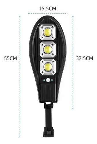Lampara Solar Pared Impermeable Exterior 2500lm Sensor Movim 6v