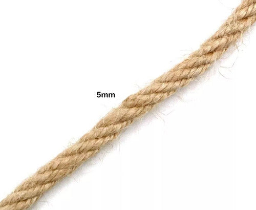 Cuerda Yute Rascador Para Gato 5 Mm X 10 Mts Soga