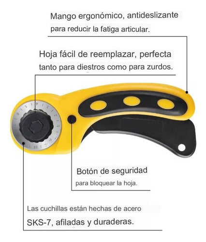 Kit De Herramientas Corte De Tela Tabla Corte A3  X39 Piezas