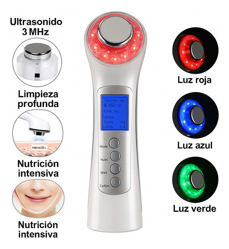 Masajeador Facial Eléctrico Cuidado Piel Ojeras Antiarrugas