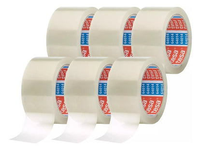 Cinta Ancha Adhesiva Transparente Tesa 48mm X 40m  X 6 Und