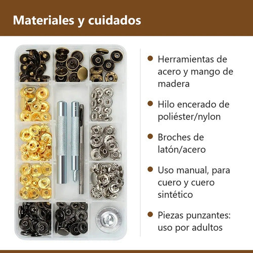 Kit Herramientas Para Cuero Marroquinería Costura 28 Piezas