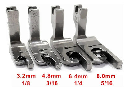 Kit De Pies Prensatelas Dobladillo Máquina Industrial X 4und