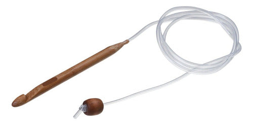 Aguja Punto Tunecino Bambú 6mm Con Extensión X85cm Default Title