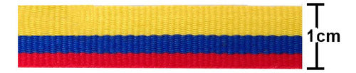 Cinta Bandera Colombia O Bogota Falla Poliéster 1cm X 100mts