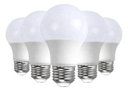 Bombillo Led Pack 12w X5 Unidades E27 Ahorrador 85-265v Blanco Frío