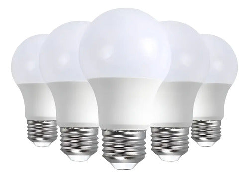 Bombillo Led Pack 12w X5 Unidades E27 Ahorrador 85-265v Blanco Frío