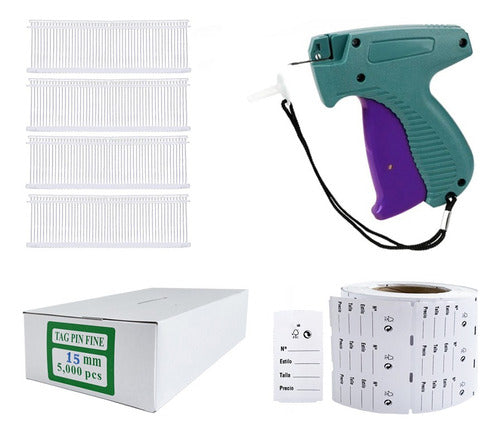 Pistola Etiquetado Liviano +5000plastiflechas +5000etiquetas 15mm
