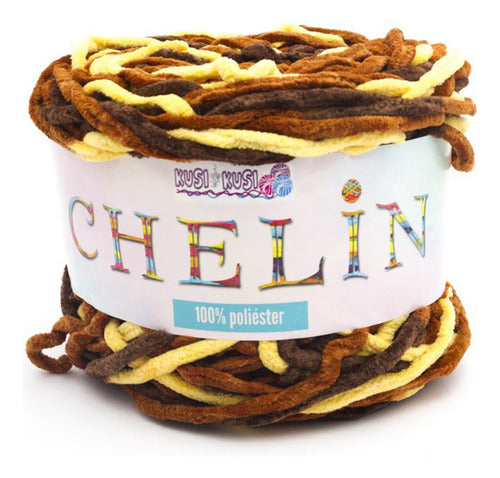 Lana Chelin Suave Esponjosa Tejido Bufanda Telar Ovillo 160g