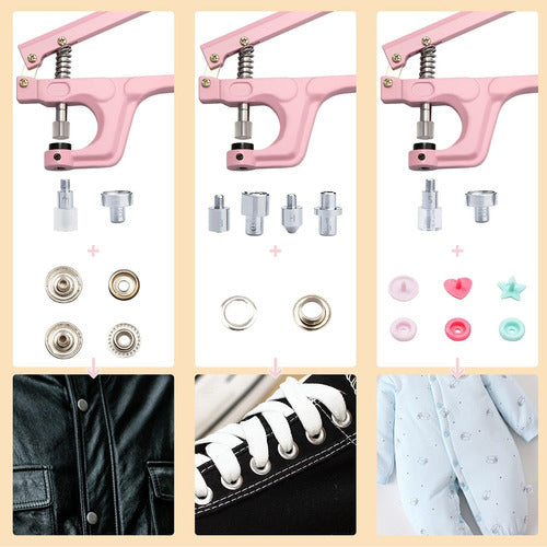 Botón De Presión De Pinza Para Ropa, 26 Colores 300 Juegos