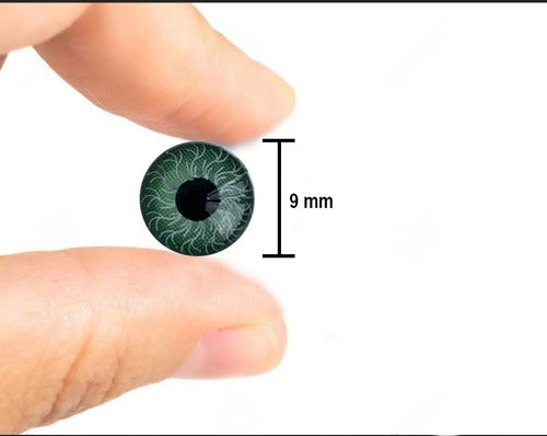 Ojos De Plástico Para Muñecos 9mm Muñequería  X 200unidades